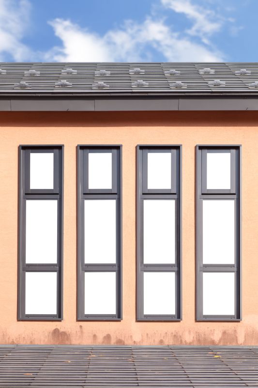 Custom-Shaped Windows on a Home Facade